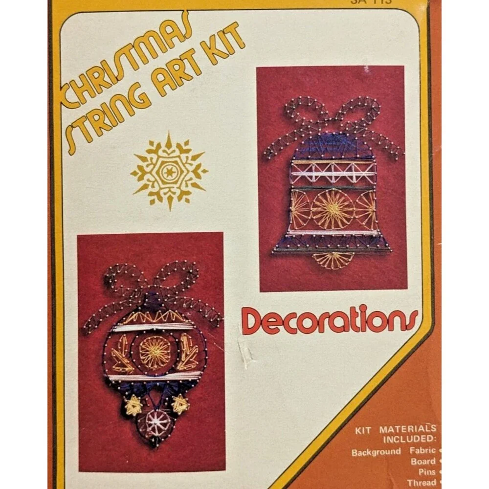 Vintage Christmas‎ String Art Kit Ornaments 